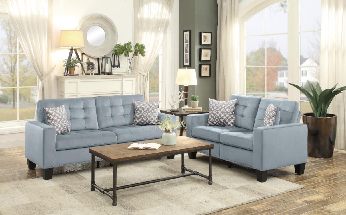 Lantana Sofa in Gray 9957GY-3 - Furniture 4 Less Outlet (Salinas,CA)
