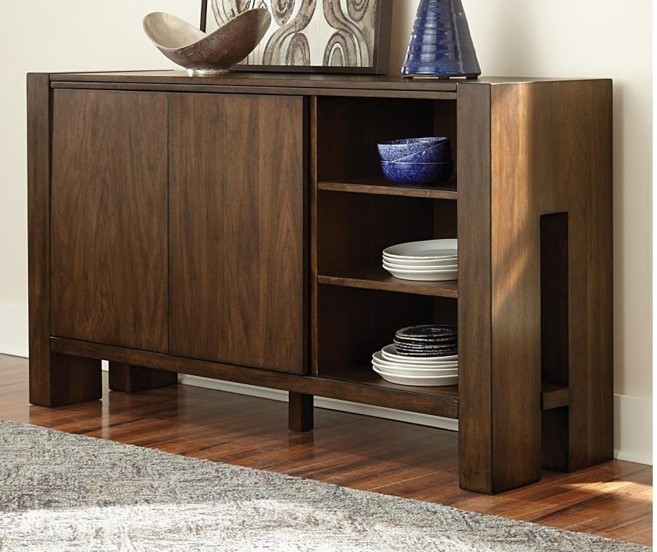 Sedley Server in Walnut 5415RF-40 - Furniture 4 Less Outlet (Salinas,CA)