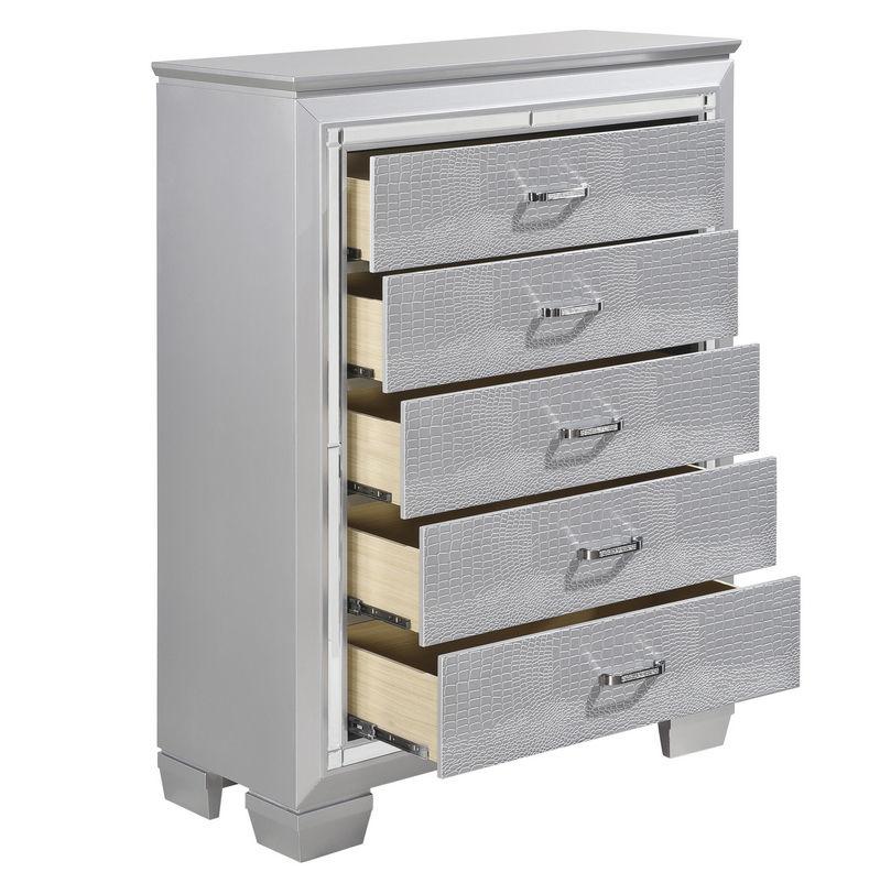 Allura Chest in Silver 1916-9 - Furniture 4 Less Outlet (Salinas,CA)