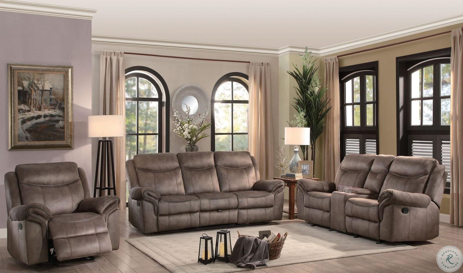 Aram Glider Reclining Chair in Dark Brown 8206NF-1 - Furniture 4 Less Outlet (Salinas,CA)
