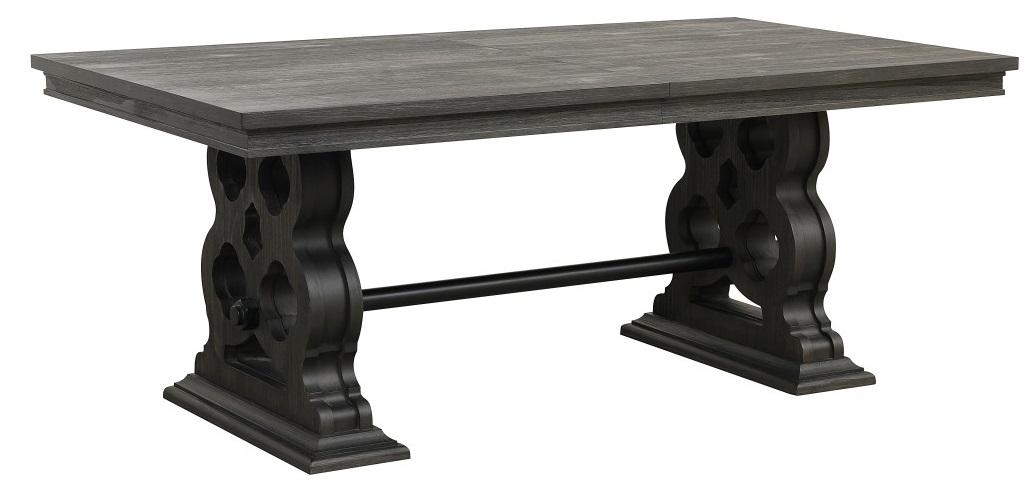 Arasina Dining Table in Dark Pewter 5559N-96 - Furniture 4 Less Outlet (Salinas,CA)