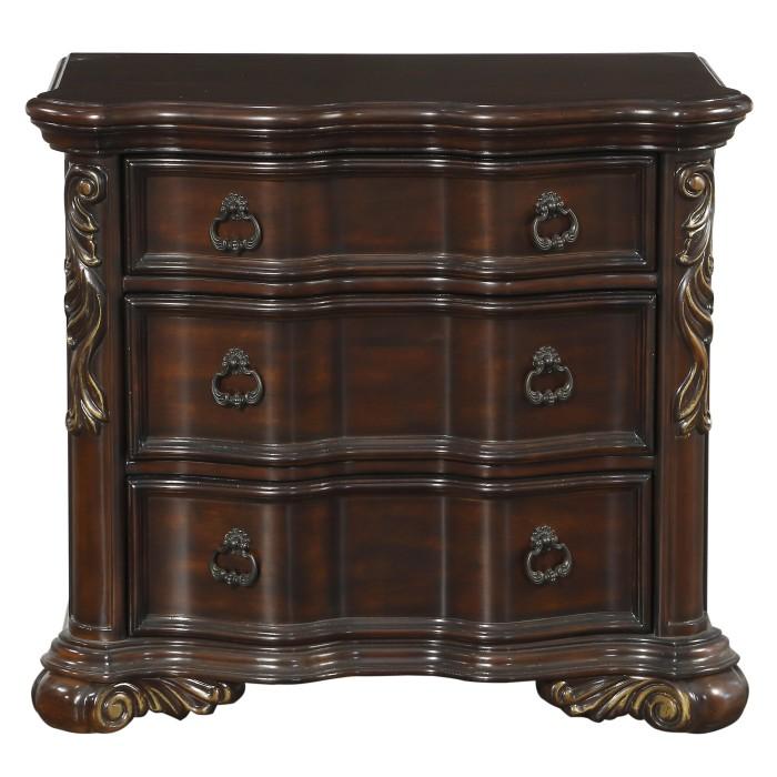 Royal Highlands 3 Drawer Nightstand in Rich Cherry 1603-4 - Furniture 4 Less Outlet (Salinas,CA)