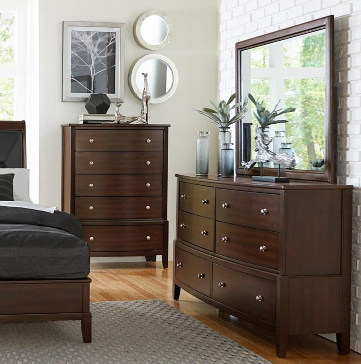 Cotterill 6 Drawer Dresser in Cherry 1730-5 - Furniture 4 Less Outlet (Salinas,CA)