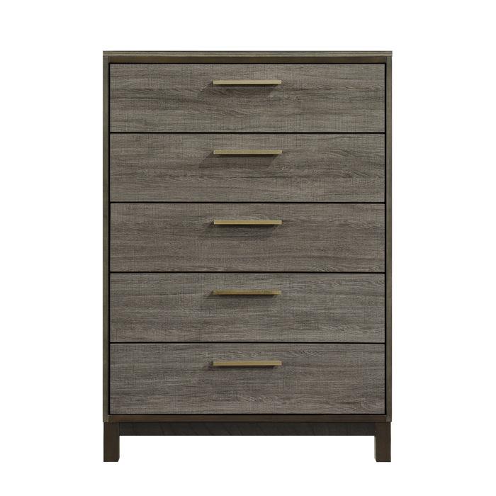 Vestavia 5 Drawer Chest in Gray 1936-9 - Furniture 4 Less Outlet (Salinas,CA)