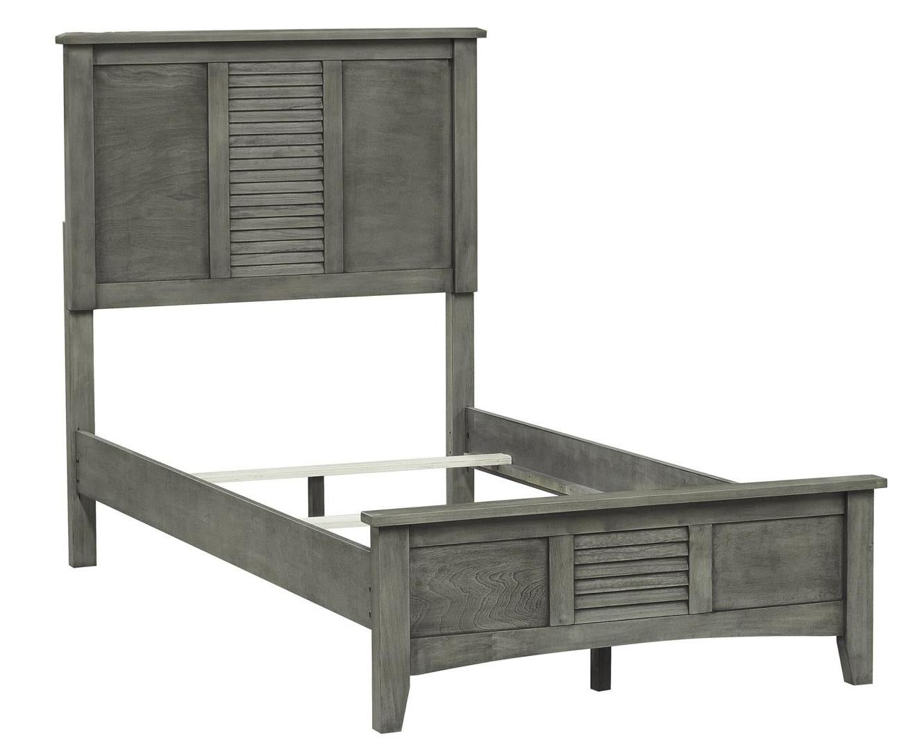 Garcia Queen Panel Bed in Gray 2046-1 - Furniture 4 Less Outlet (Salinas,CA)