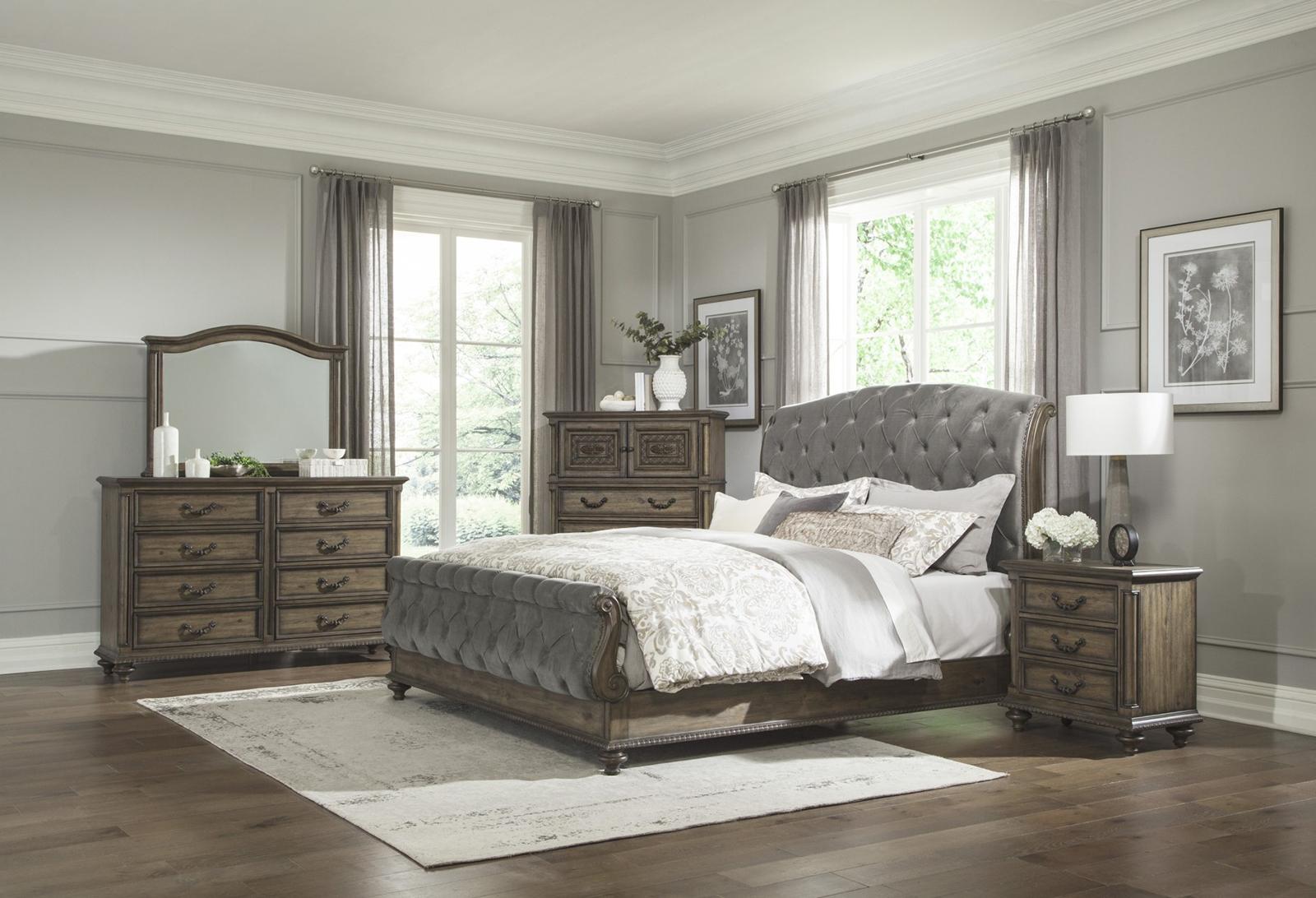 Rachelle 3 Drawer Nightstand in Weathered Pecan 1693-4 - Furniture 4 Less Outlet (Salinas,CA)