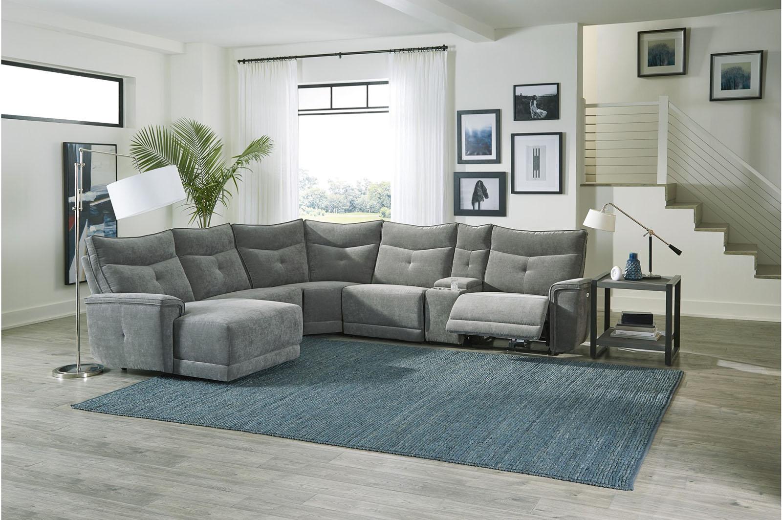 Tesoro Right Side Reclining Chair in Dark Gray 9509DG-RR - Furniture 4 Less Outlet (Salinas,CA)