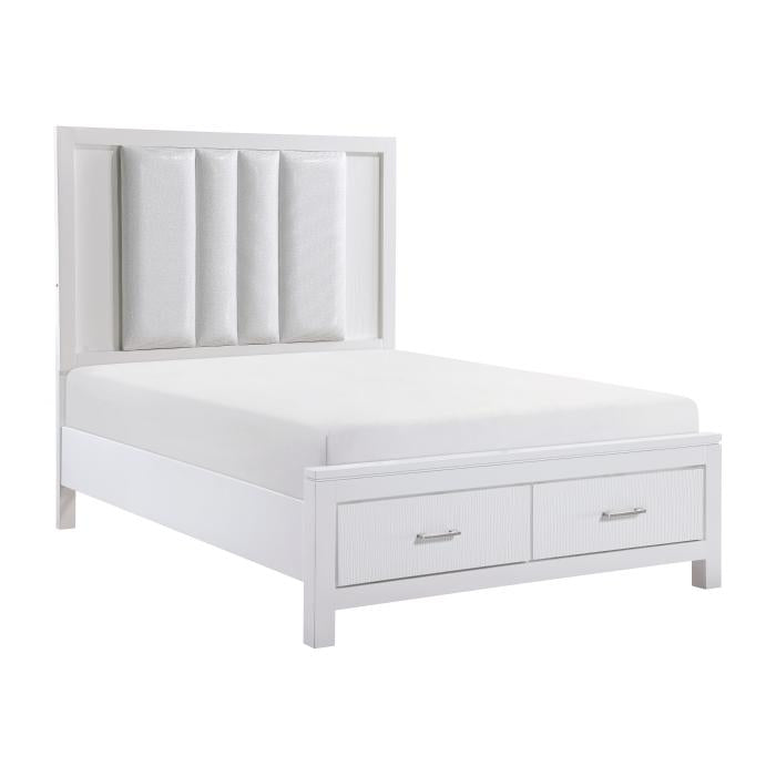 Prism (3) Queen Platform Bed with Footboard Storage - Furniture 4 Less Outlet (Salinas,CA)