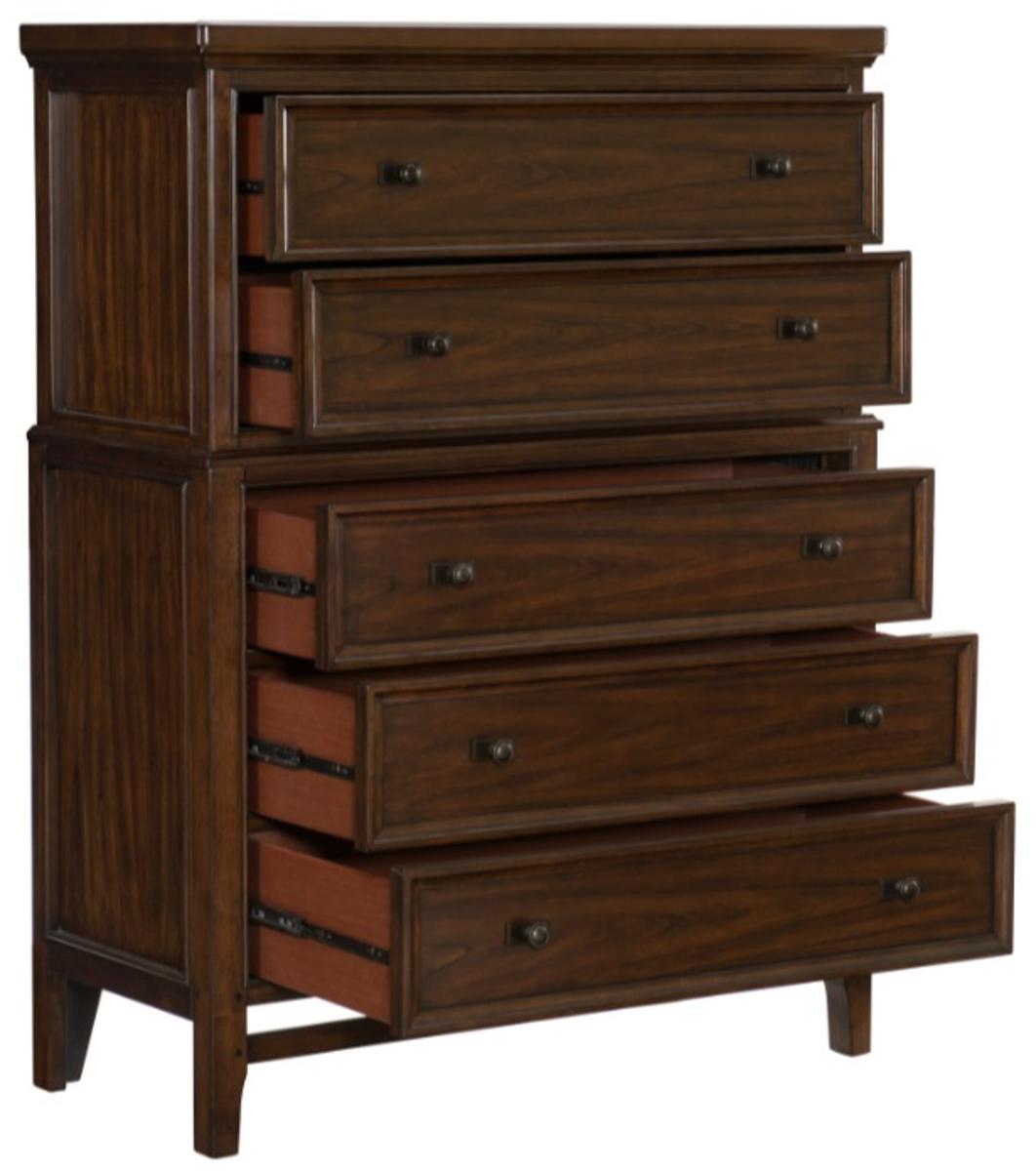 Frazier Chest in Dark Cherry 1649-9 - Furniture 4 Less Outlet (Salinas,CA)