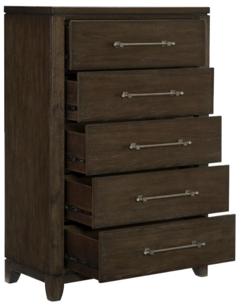 Griggs Chest in Dark Brown 1669-9 - Furniture 4 Less Outlet (Salinas,CA)