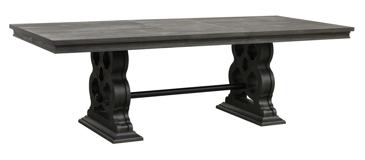 Arasina Dining Table in Dark Pewter 5559N-96 - Furniture 4 Less Outlet (Salinas,CA)