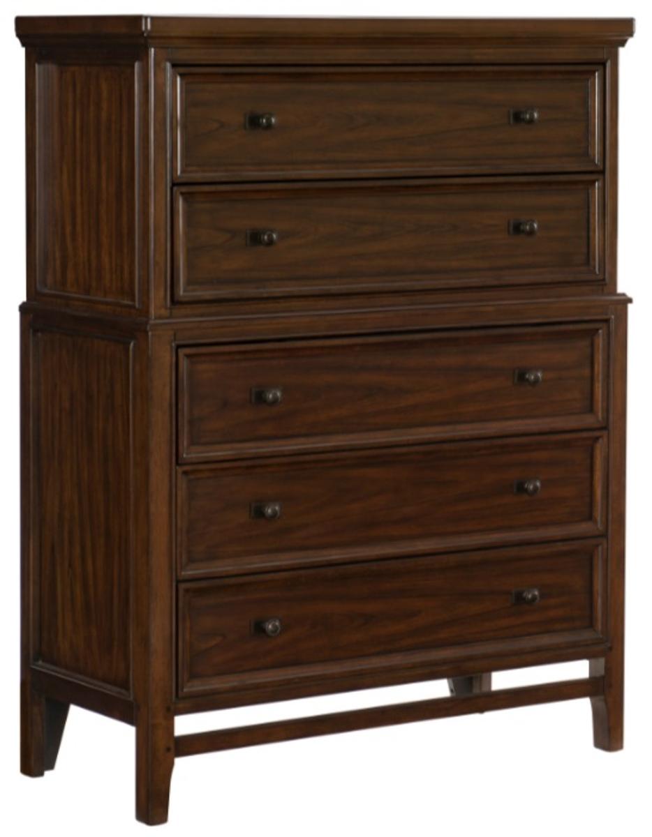 Frazier Chest in Dark Cherry 1649-9 - Furniture 4 Less Outlet (Salinas,CA)