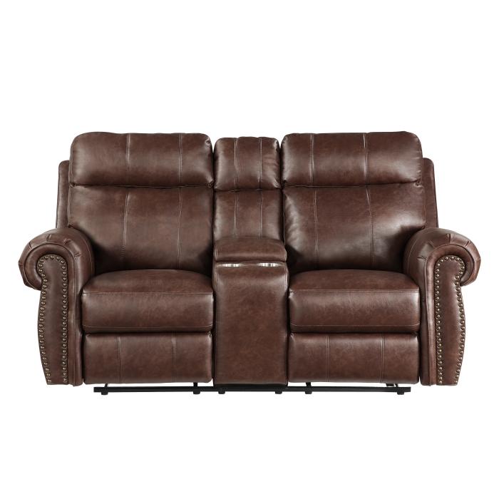 9488BR-2 - Double Reclining Love Seat with Center Console - Furniture 4 Less Outlet (Salinas,CA)