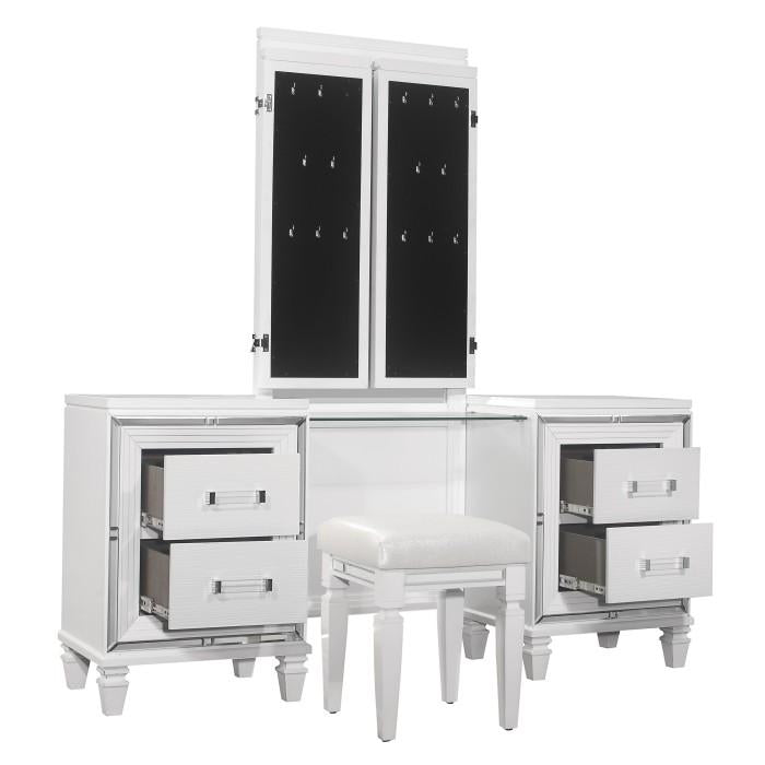 Tamsin (3) Vanity Dresser with Mirror - Furniture 4 Less Outlet (Salinas,CA)