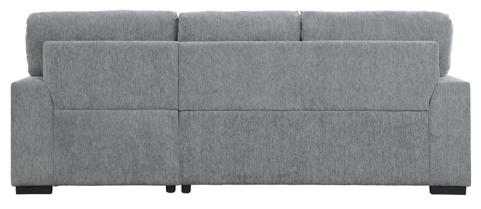 Morelia 2pc Sectional with Pull Out Bed and Right Chaise in Dark Gray 9468DG2RC2L - Furniture 4 Less Outlet (Salinas,CA)