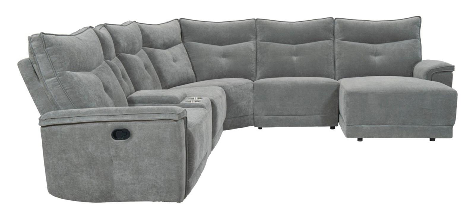 Tesoro Armless Reclining Chair in Dark Gray 9509DG-AR - Furniture 4 Less Outlet (Salinas,CA)