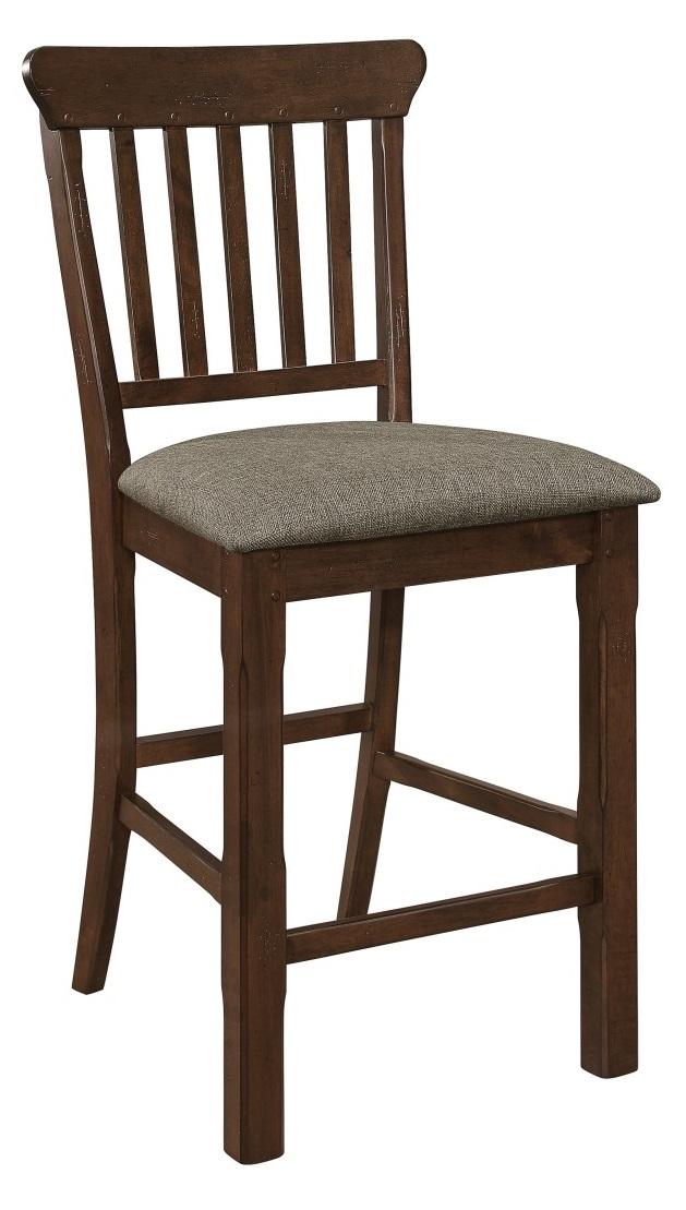 Schleiger Counter Height Chair in Dark Brown (Set of 2) - Furniture 4 Less Outlet (Salinas,CA)