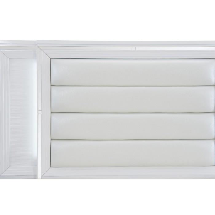 Tamsin (3) Queen Platform Bed with LED Lighting and Footboard Storage - Furniture 4 Less Outlet (Salinas,CA)