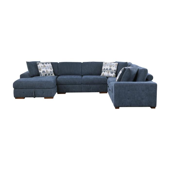 9624BU42RLC - (4)4-Piece Sectional with Left Chaise - Furniture 4 Less Outlet (Salinas,CA)