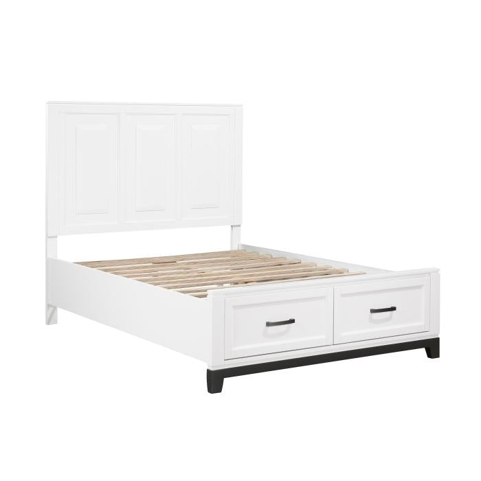 1450WHF-1-Youth (3) Full Platform Bed with Footboard Storage - Furniture 4 Less Outlet (Salinas,CA)