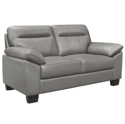 Denizen Loveseat in Gray 9537GRY-2 - Furniture 4 Less Outlet (Salinas,CA)