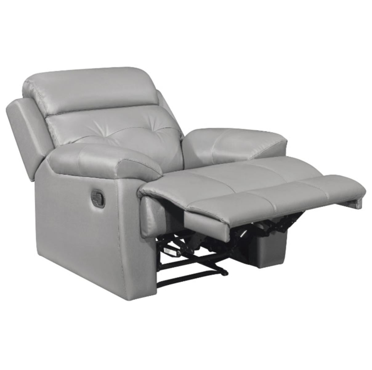 Lambent Double Reclining Chair in Silver Gray - Furniture 4 Less Outlet (Salinas,CA)