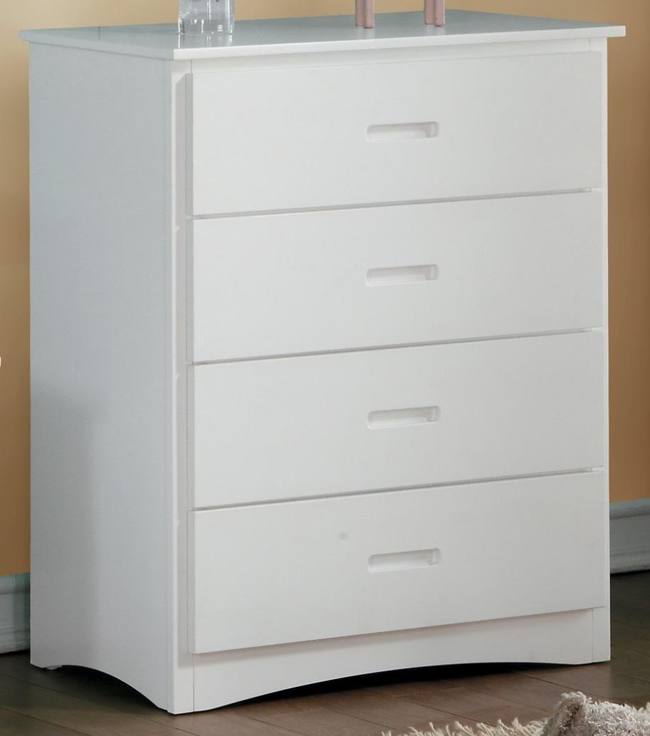 Galen 4 Drawer Chest in White B2053W-9 - Furniture 4 Less Outlet (Salinas,CA)