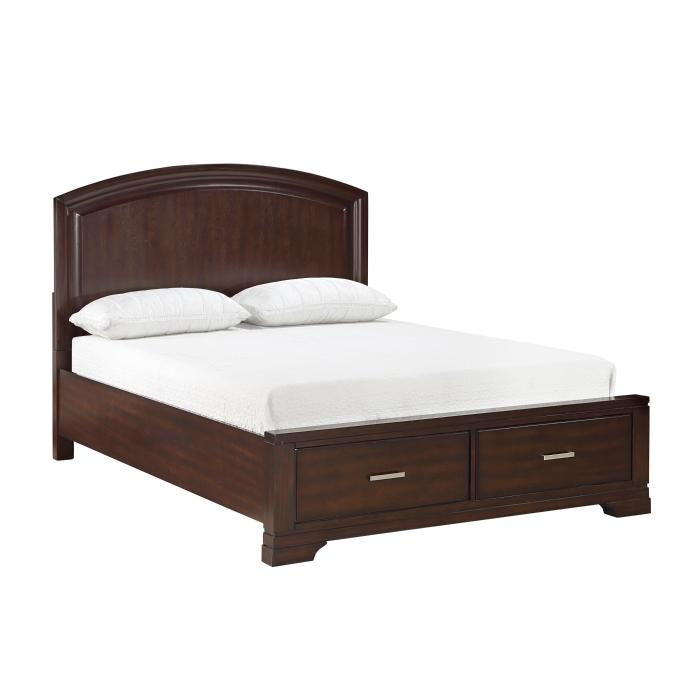 1520CHF-1-Youth (3) Full Platform Bed with Footboard Storage - Furniture 4 Less Outlet (Salinas,CA)