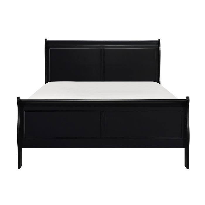 Mayville Queen Sleigh Bed in Black 2147BK-1 - Furniture 4 Less Outlet (Salinas,CA)