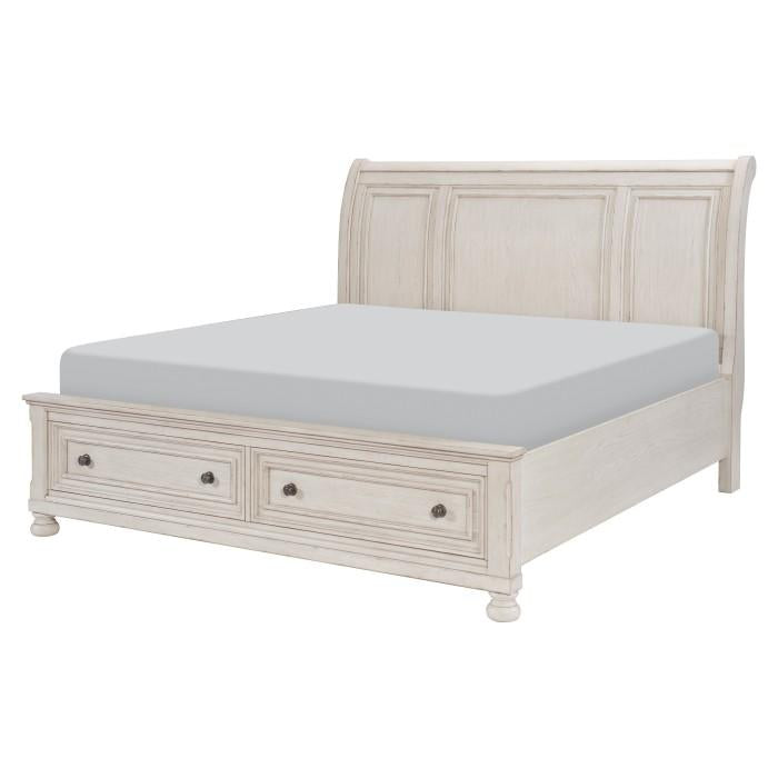 Bethel (3) Queen Platform Bed with Footboard Storage - Furniture 4 Less Outlet (Salinas,CA)