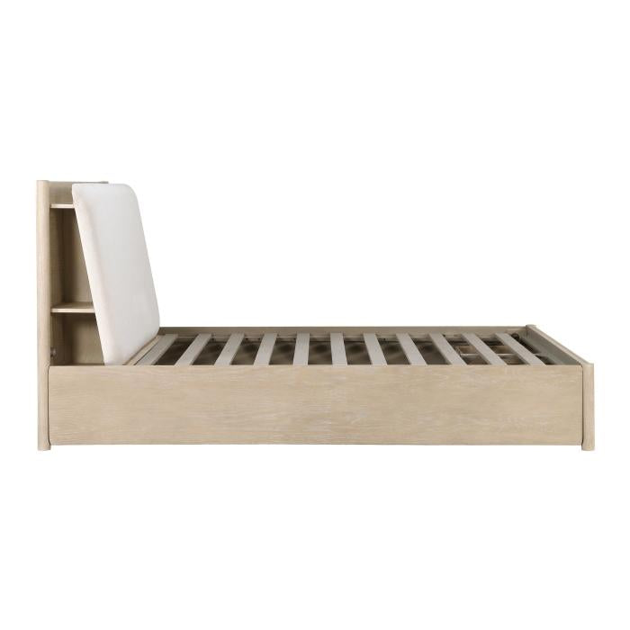1313N-1-Bedroom (3) Queen Platform Bed with Footboard Storage - Furniture 4 Less Outlet (Salinas,CA)