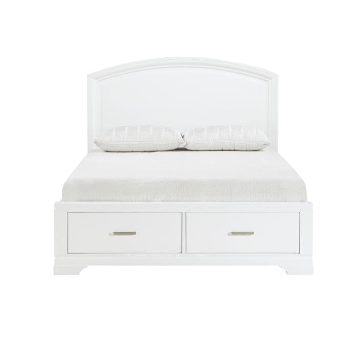 1520WHK-1EK-Bedroom (3) Eastern King Platform Bed with Footboard Storage - Furniture 4 Less Outlet (Salinas,CA)