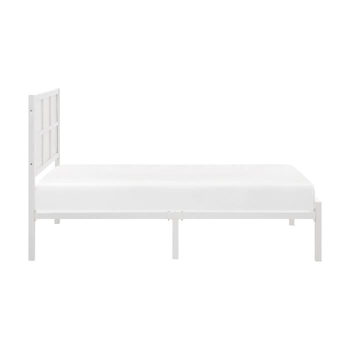 1635WHT-1-Youth Twin Platform Bed - Furniture 4 Less Outlet (Salinas,CA)