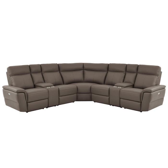 83087C1PW - (7)7-Piece Modular Power Reclining Sectional - Furniture 4 Less Outlet (Salinas,CA)