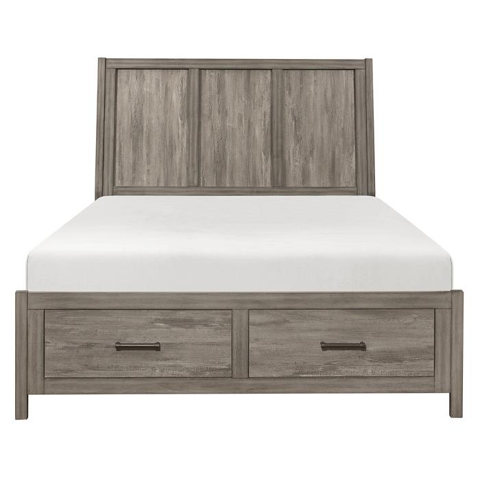 Bainbridge (3) Queen Platform Bed with Footboard Storage - Furniture 4 Less Outlet (Salinas,CA)