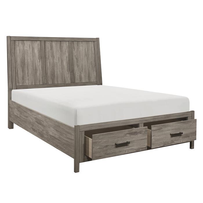 Bainbridge (3) California King Platform Bed with Footboard Storage - Furniture 4 Less Outlet (Salinas,CA)