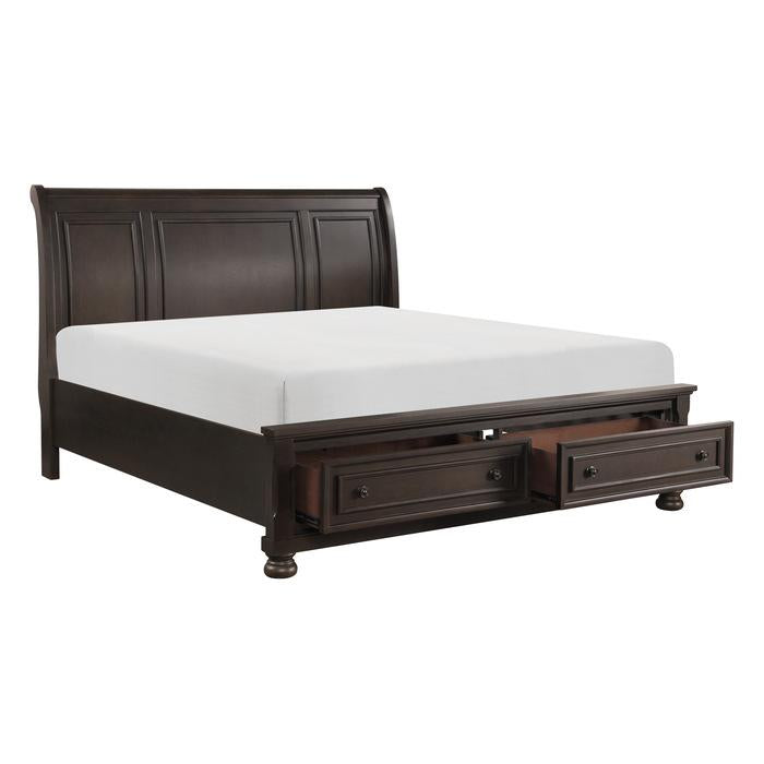 Begonia (3)California King Platform Bed with Footboard Storage - Furniture 4 Less Outlet (Salinas,CA)