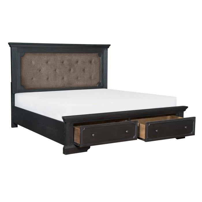 Bolingbrook (3)California King Platform Bed with Footboard Storage - Furniture 4 Less Outlet (Salinas,CA)