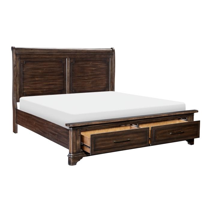 Boone (3) Queen Platform Bed with Footboard Storage - Furniture 4 Less Outlet (Salinas,CA)