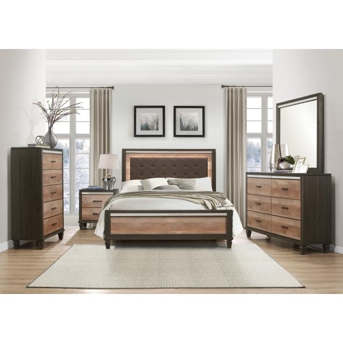 Danridge (2) Eastern King Bed with LED Lighting - Furniture 4 Less Outlet (Salinas,CA)