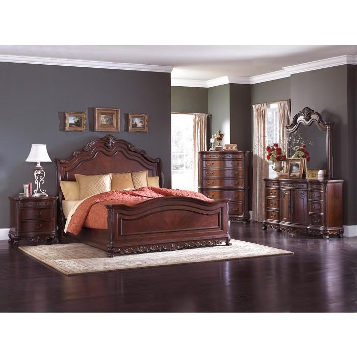 Frazier Park (3)Eastern King Sleigh Bed - Furniture 4 Less Outlet (Salinas,CA)