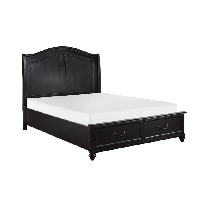 Herman (3) Queen Platform Bed with Footboard Storage - Furniture 4 Less Outlet (Salinas,CA)