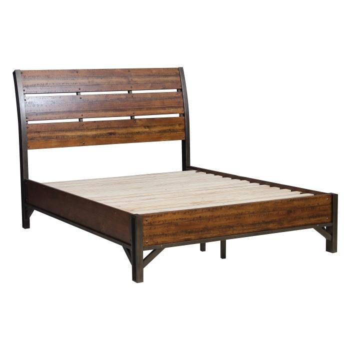 Holverson (3)California King Platform Bed - Furniture 4 Less Outlet (Salinas,CA)