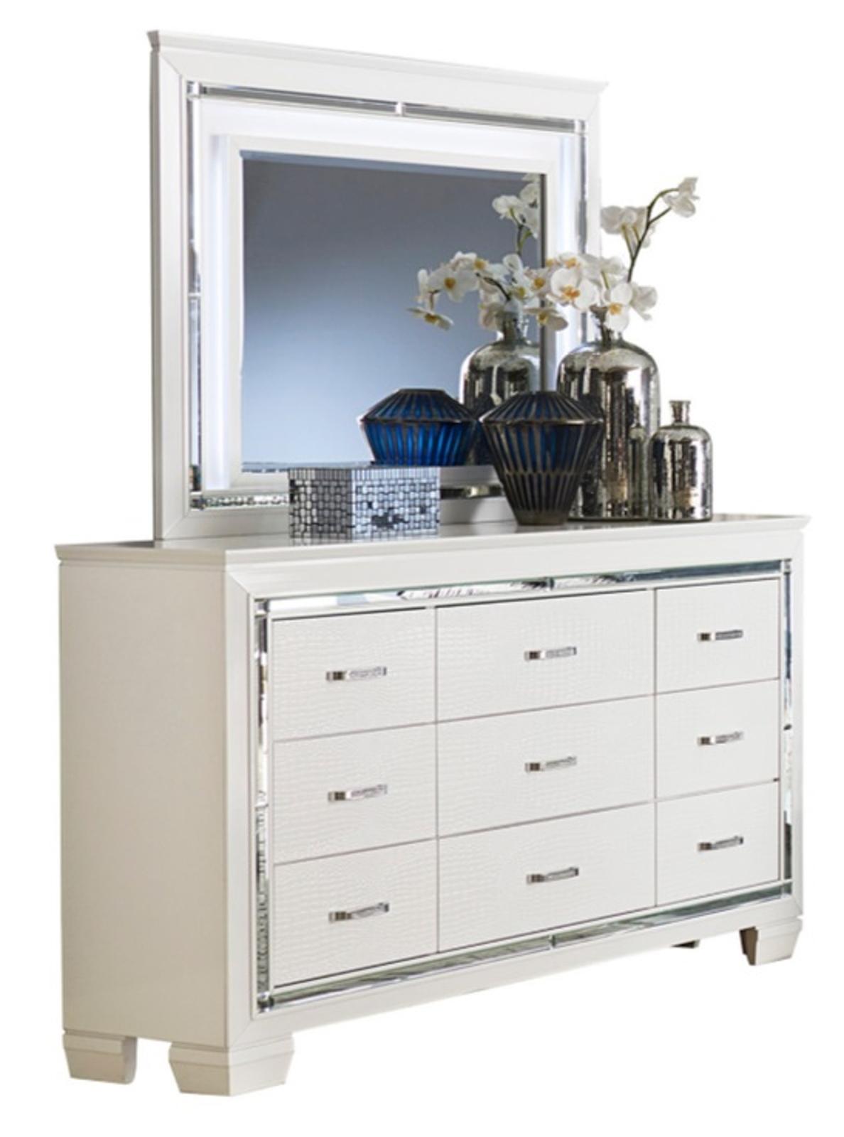 Allura Mirror in White 1916W-6 - Furniture 4 Less Outlet (Salinas,CA)