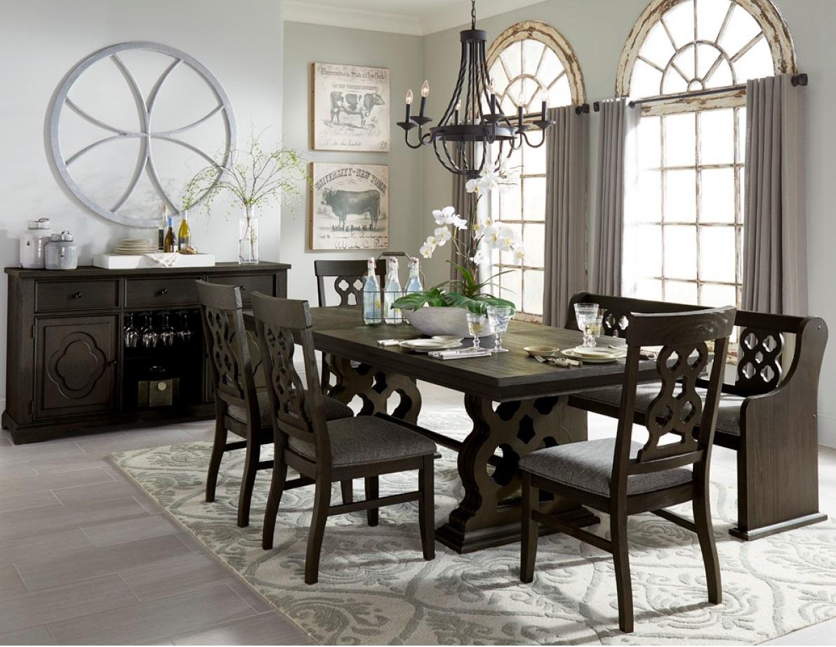 Arasina Side Chair in Dark Pewter (Set of 2) - Furniture 4 Less Outlet (Salinas,CA)