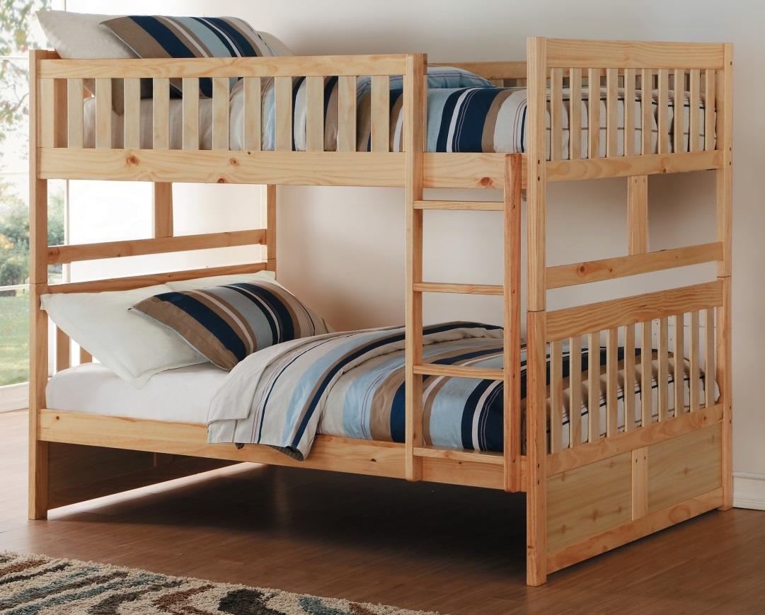Bartly Full/Full Bunk Bed in Natural B2043FF-1 - Furniture 4 Less Outlet (Salinas,CA)