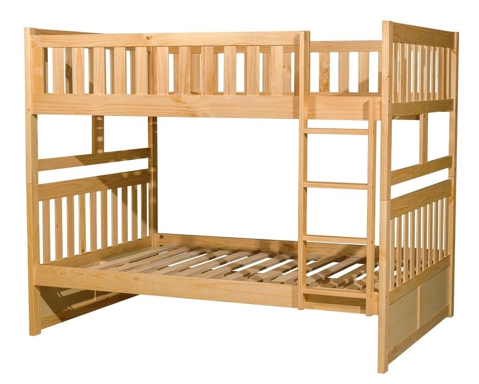 Bartly Full/Full Bunk Bed in Natural B2043FF-1 - Furniture 4 Less Outlet (Salinas,CA)