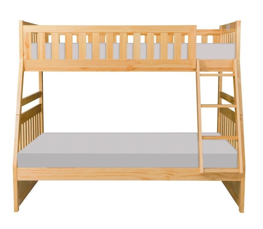 Bartly Twin/Full Bunk Bed in Natural B2043TF-1 - Furniture 4 Less Outlet (Salinas,CA)