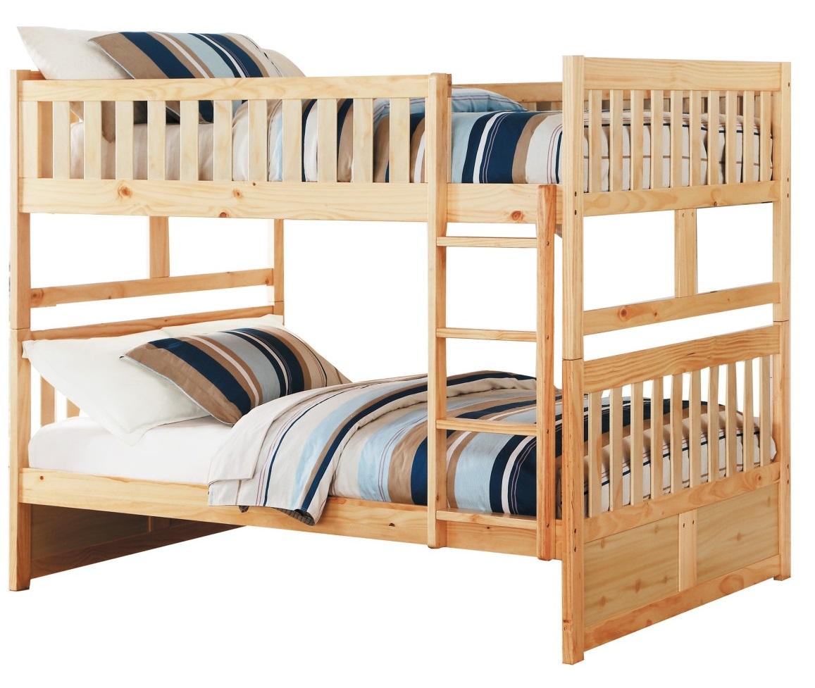 Bartly Twin/Twin Bunk Bed in Natural B2043-1 - Furniture 4 Less Outlet (Salinas,CA)
