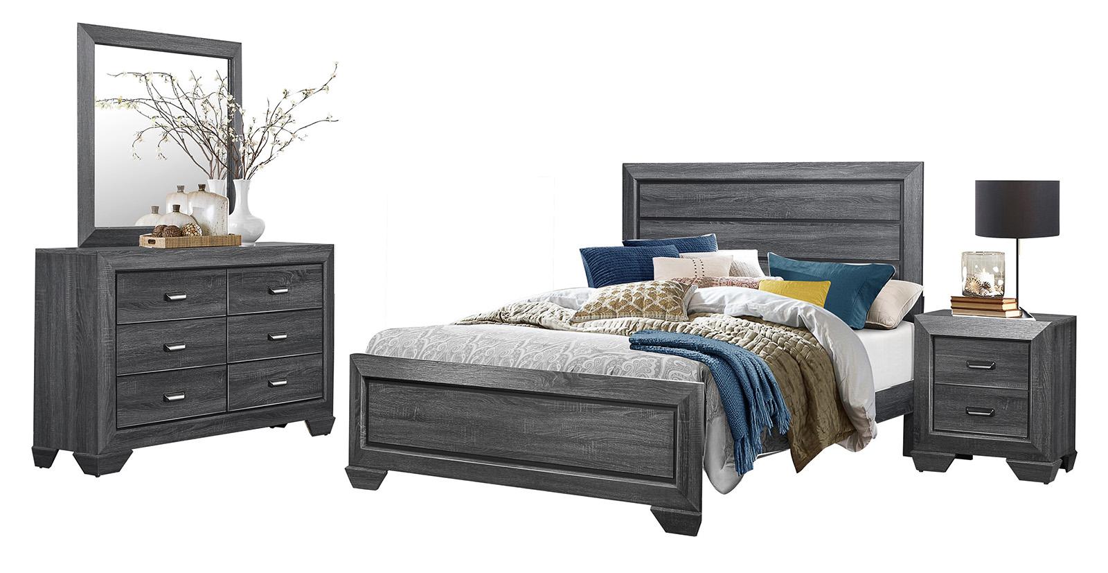 Beechnut 2 Drawer Nightstand in Gray 1904GY-4 - Furniture 4 Less Outlet (Salinas,CA)